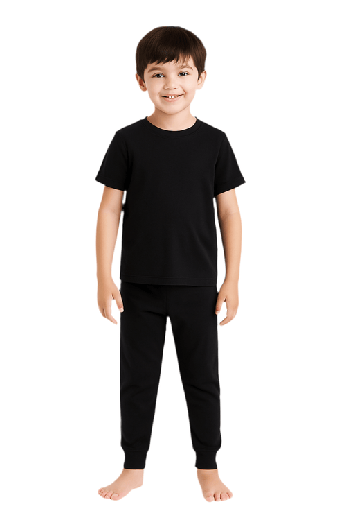 3 Piece Set Kids Charcoal - Reset Loungewear