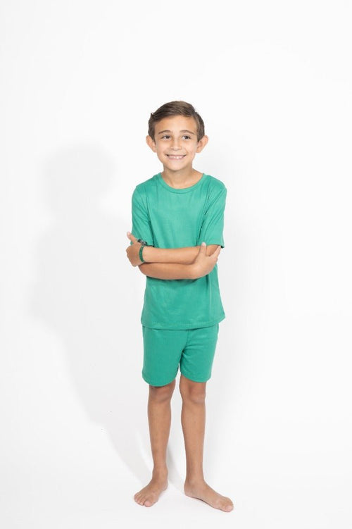 3 Piece Set Kids Green - Reset Loungewear