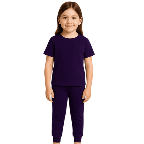 3 Piece Set Kids Purple - Reset Loungewear