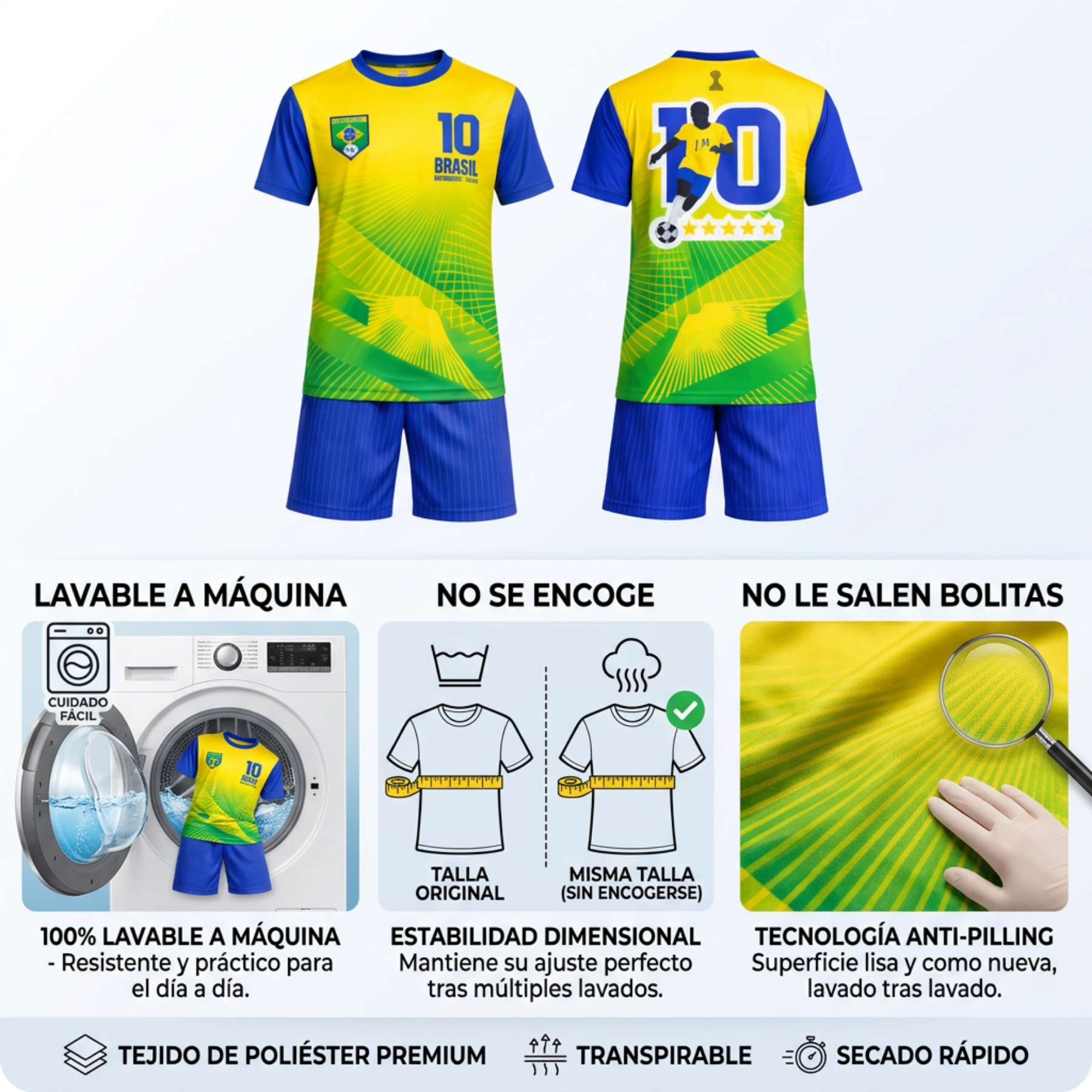 Uniforme Hombre/Adolescente Brasil