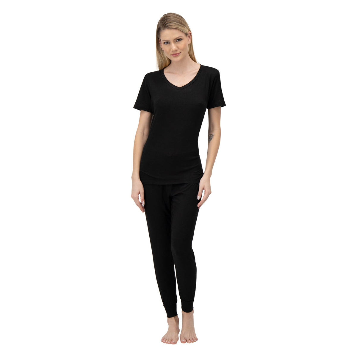 All Black Women Manga Corta - Reset Loungewear