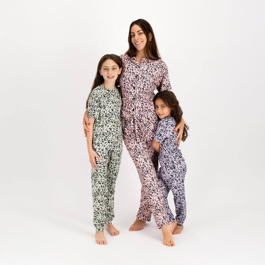 Animal Pink Kids Pantalon y Playera Manga Corta - Reset Loungewear