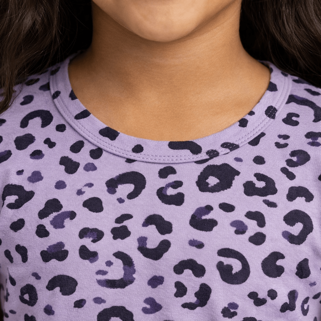 Animal Purple Kids Pantalon y Playera Manga Corta - Reset Loungewear