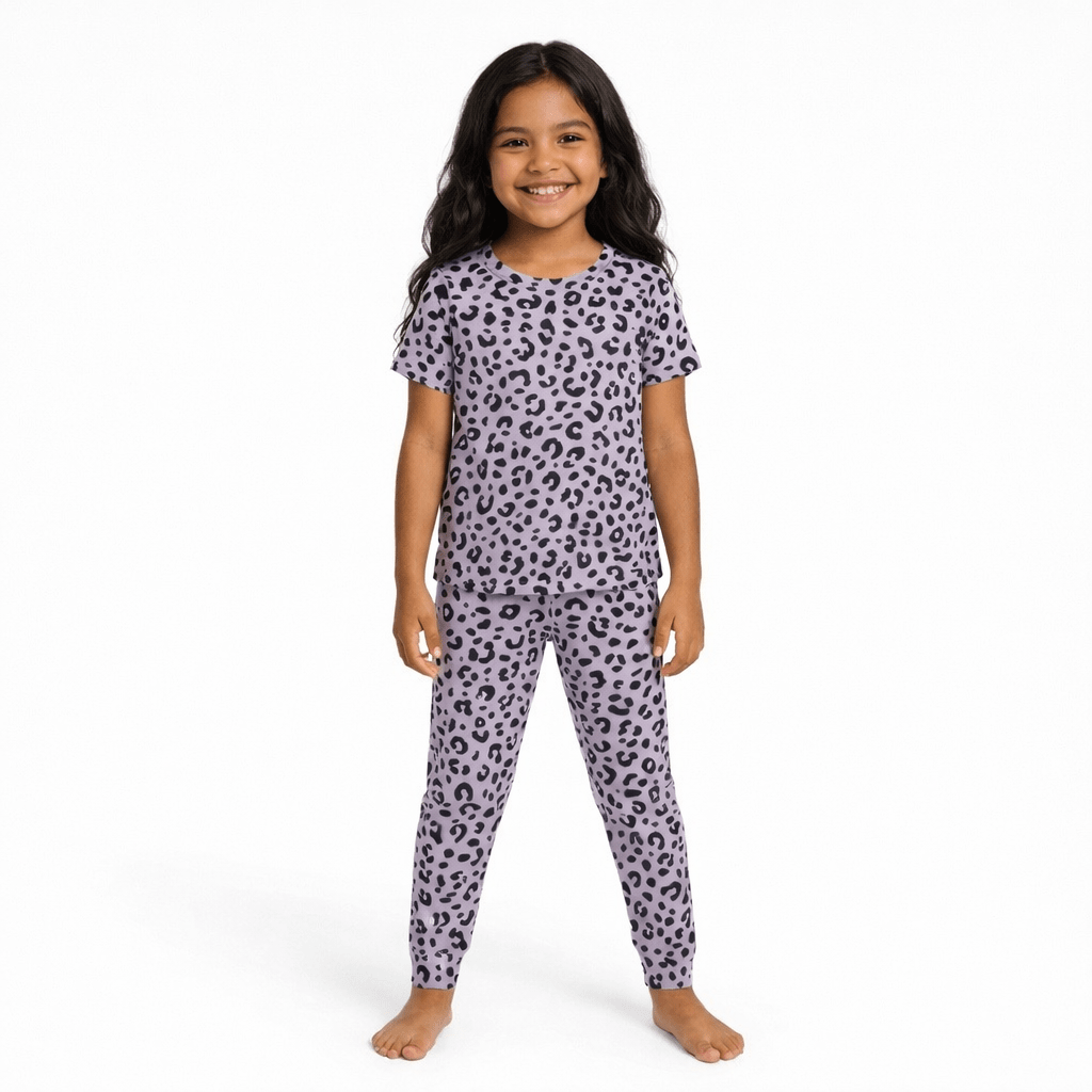 Animal Purple Kids Pantalon y Playera Manga Corta - Reset Loungewear