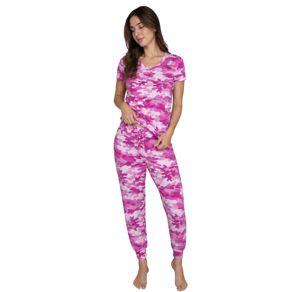 Army Pink Women Pantalon Manga Corta - Reset Loungewear