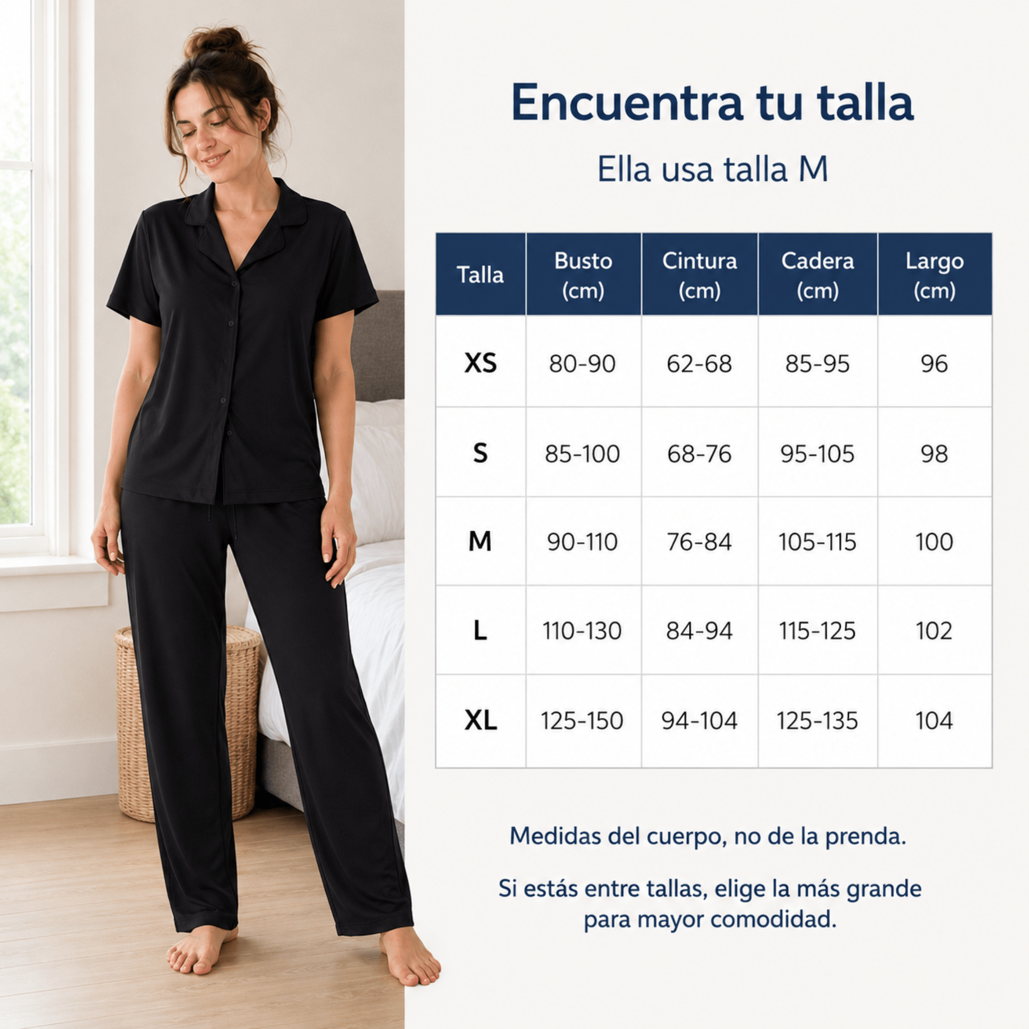 Black-Button Set For Her - Reset Loungewear