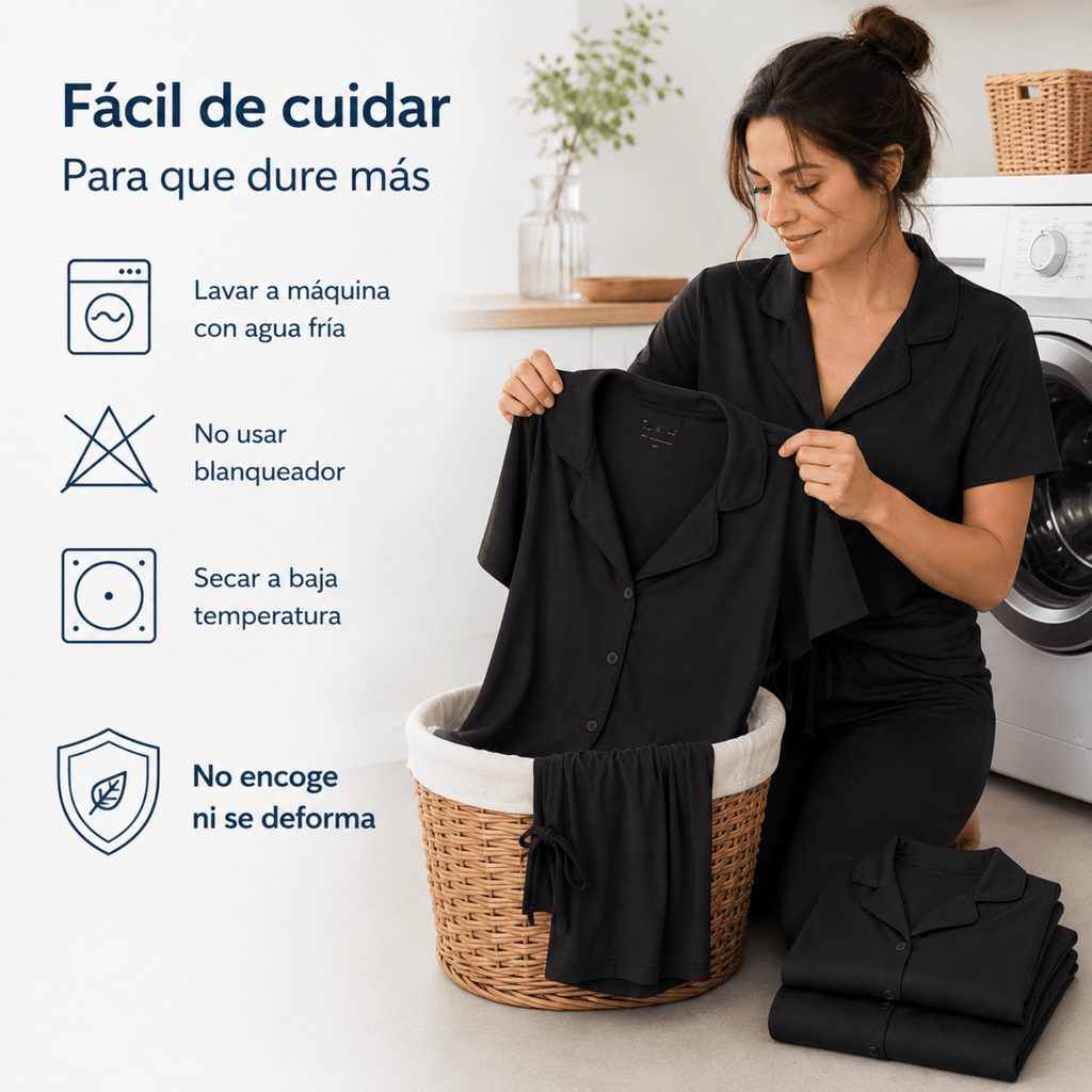 Black-Button Set For Her - Reset Loungewear