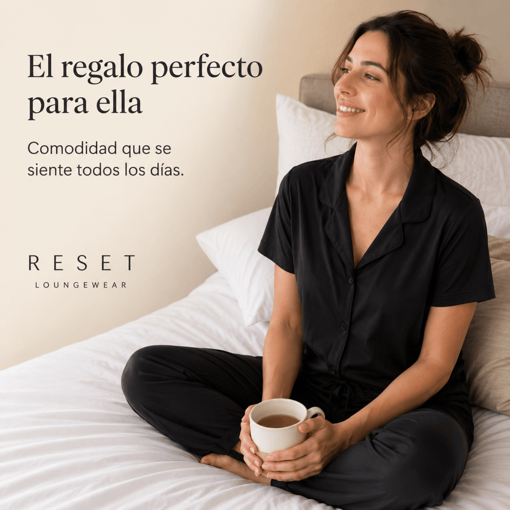 Black-Button Set For Her - Reset Loungewear