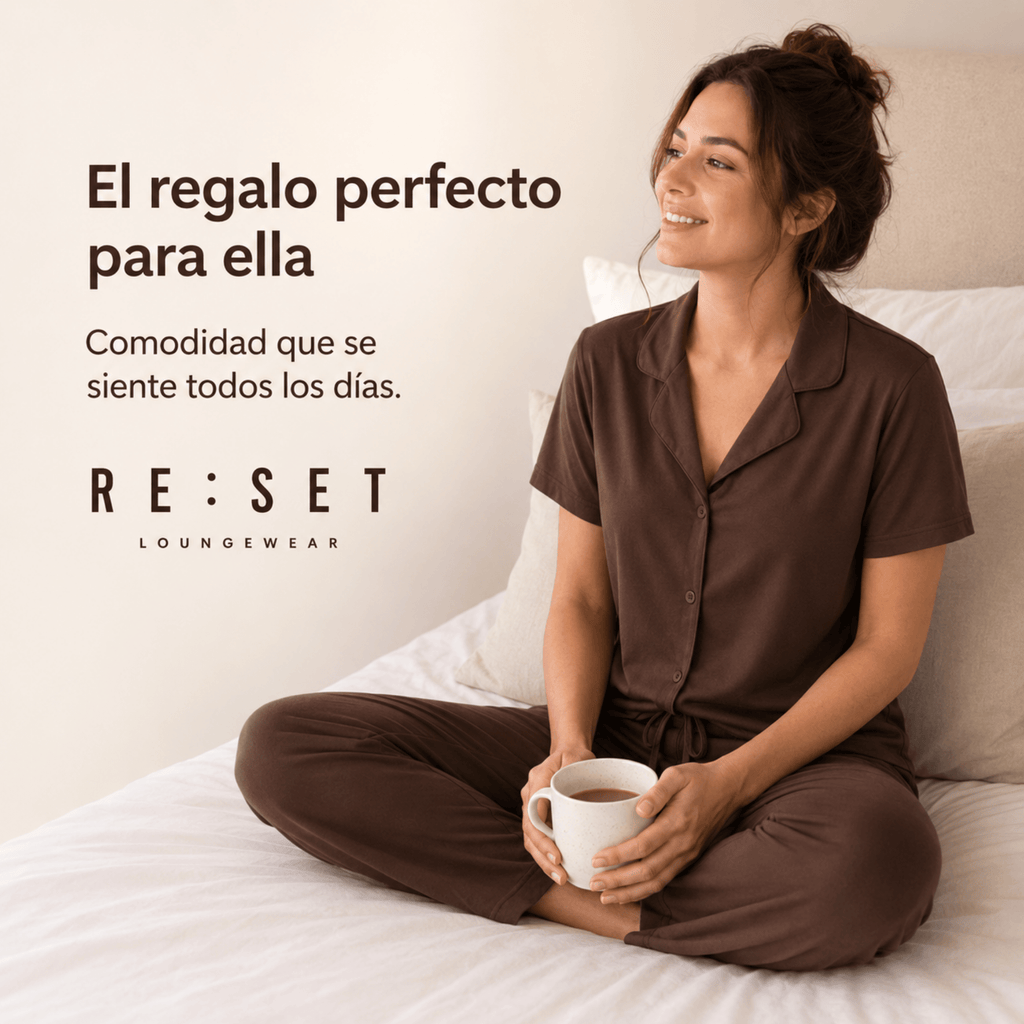 Cacao Button Set For Her - Reset Loungewear