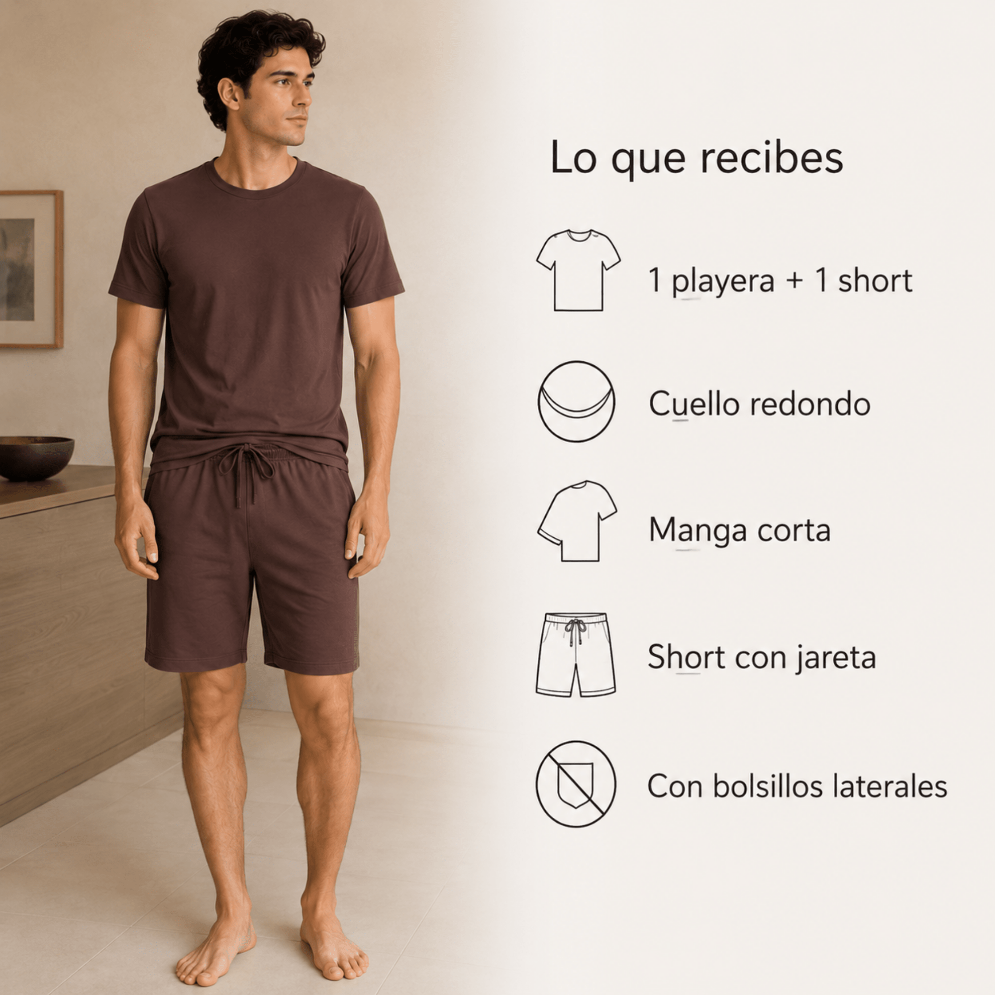 Cacao - Essential Set For Him - Reset Loungewear