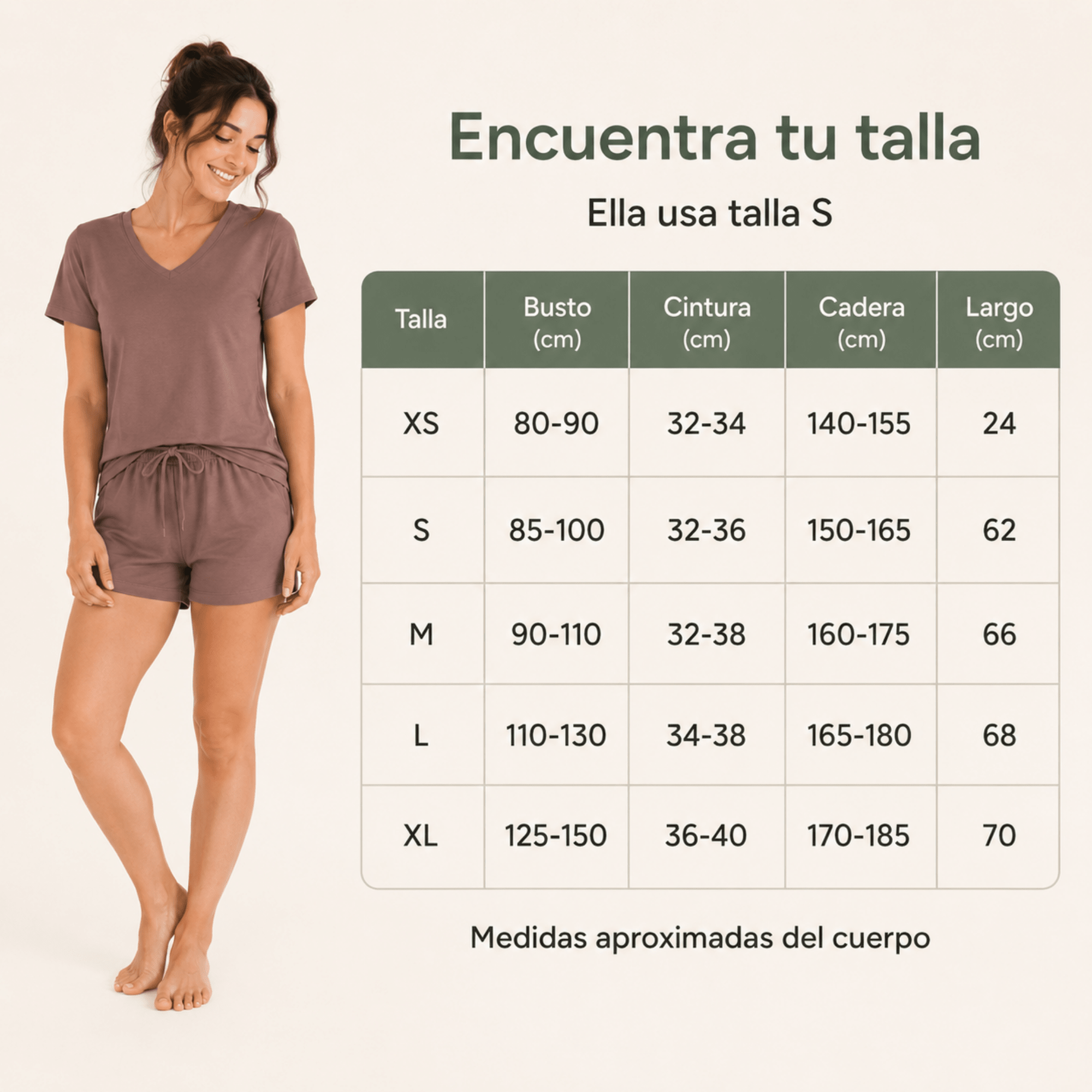 Cacao Shorts For Her - Reset Loungewear