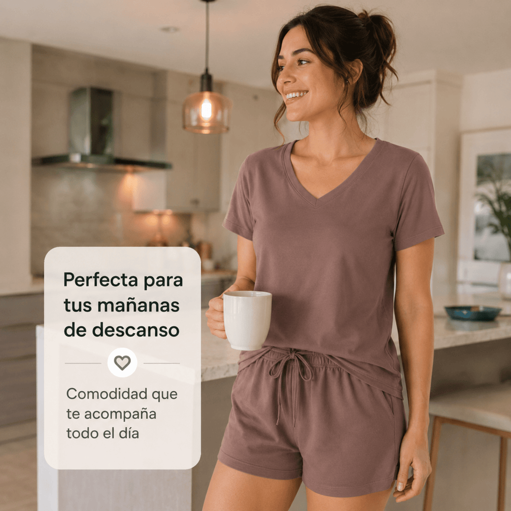 Cacao Shorts For Her - Reset Loungewear