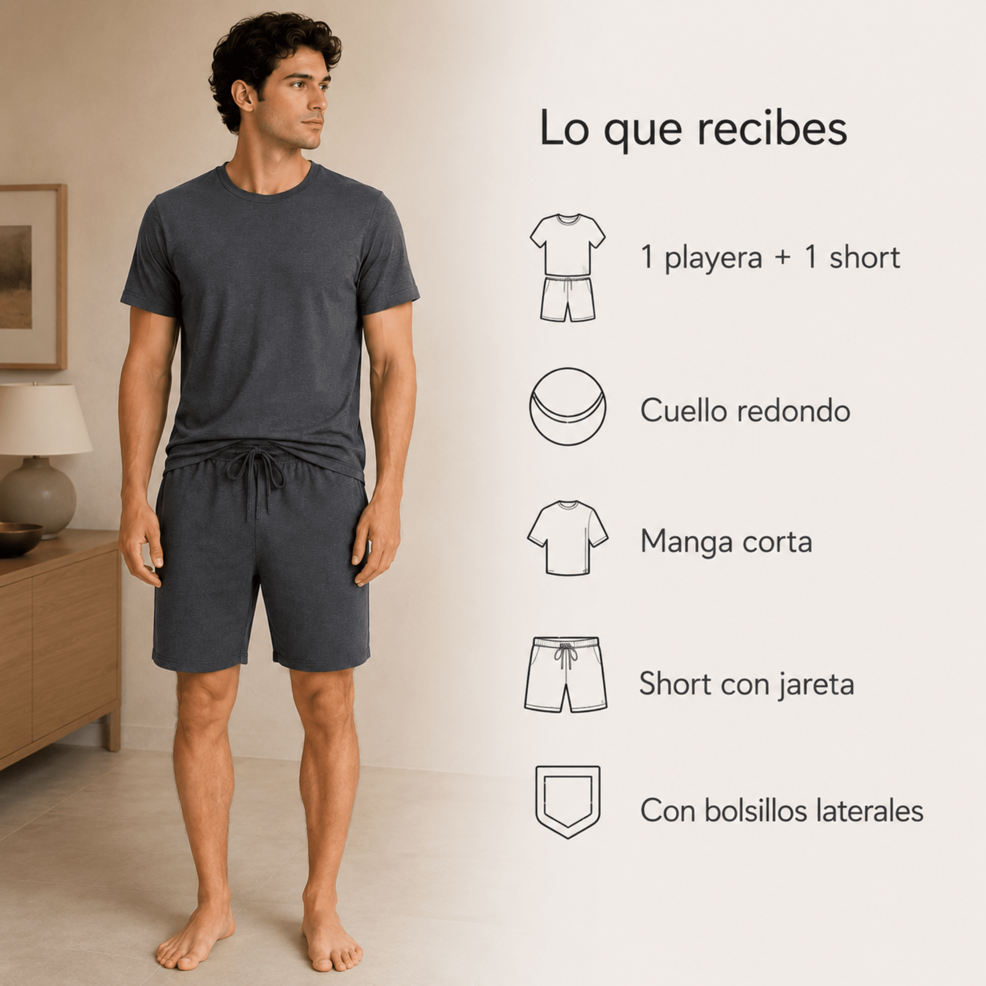 Carbon - Essential Set For Him - Reset Loungewear