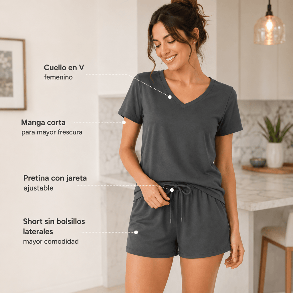 Carbon Shorts For Her - Reset Loungewear