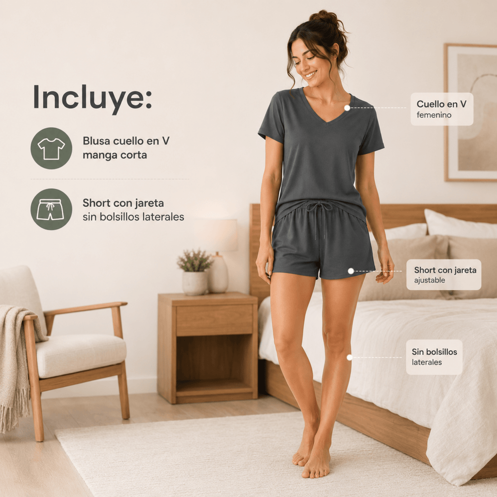 Carbon Shorts For Her - Reset Loungewear