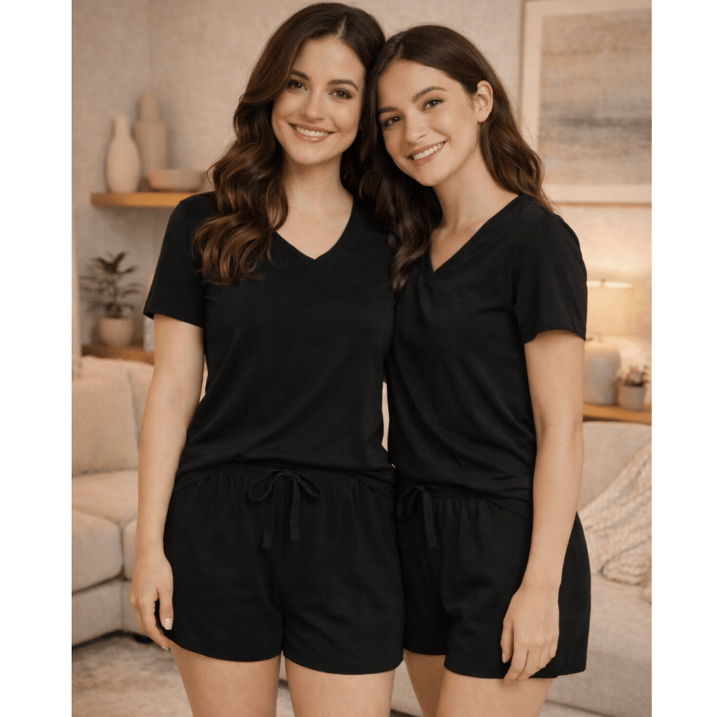 Chill Out Short Black - Reset Loungewear