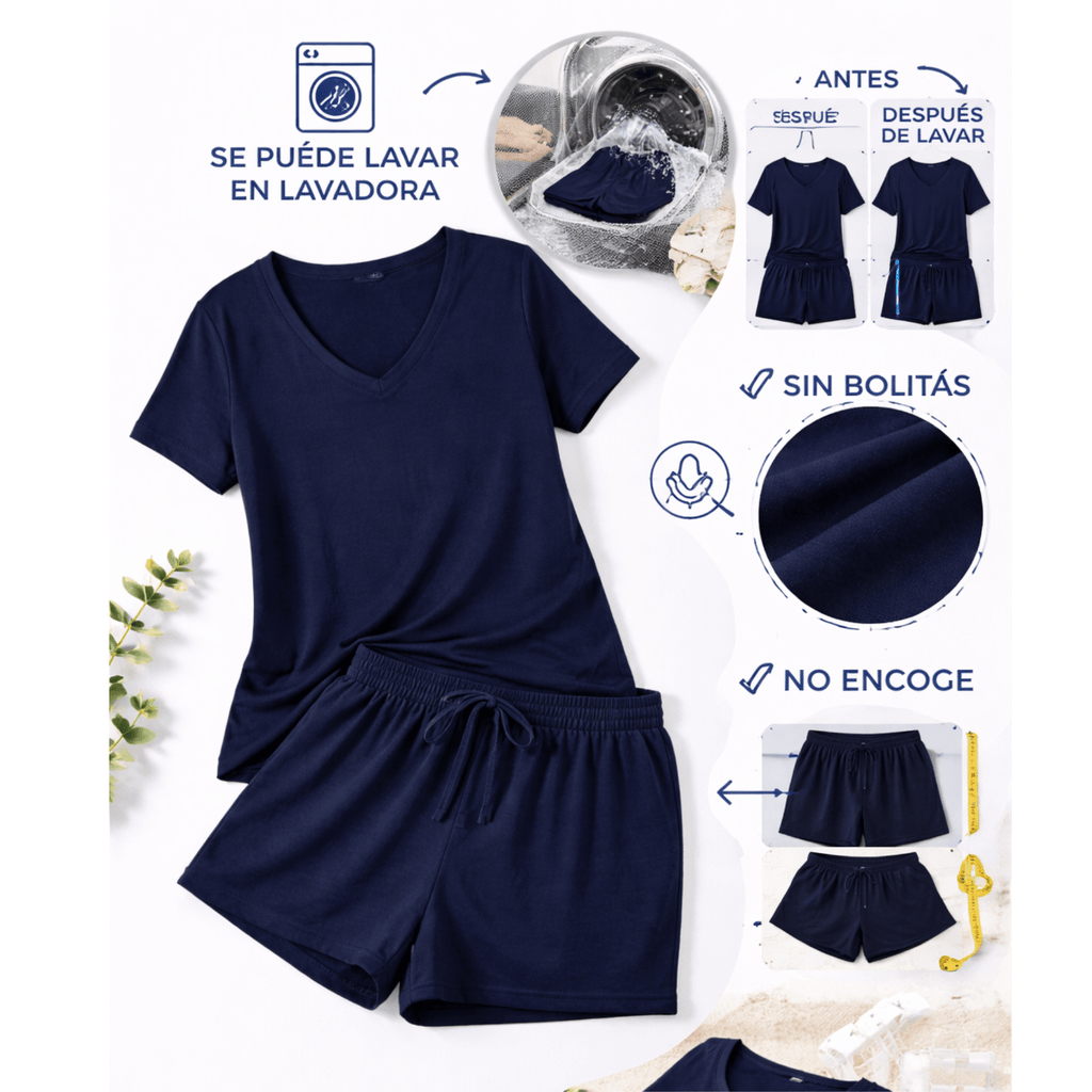 Chill Out Short Navy - Reset Loungewear