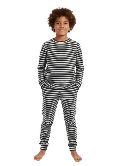 Cozy Stripes Midnight Kids - Reset Loungewear