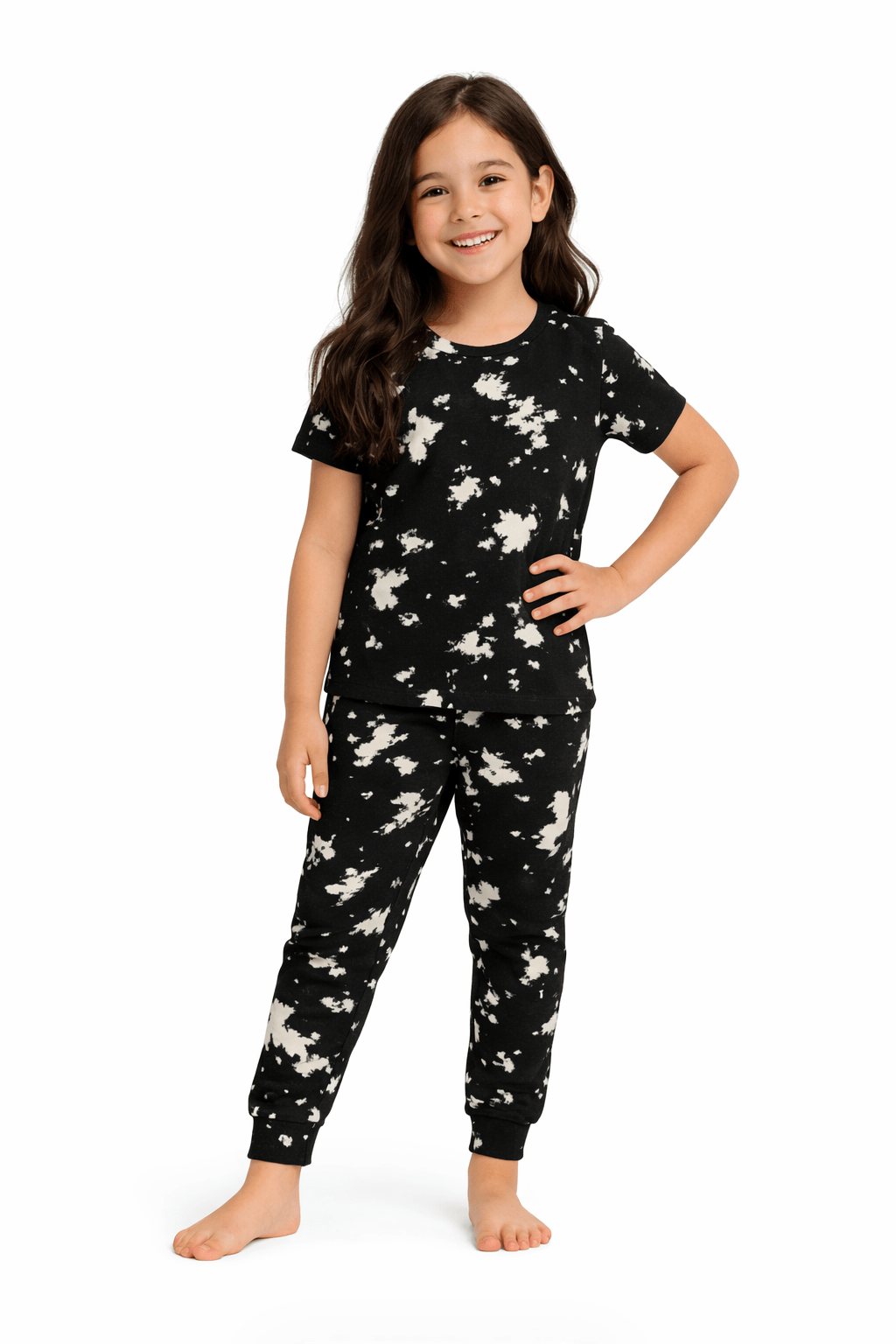 Dark Tie - Dye Girls pantalón - Reset Loungewear
