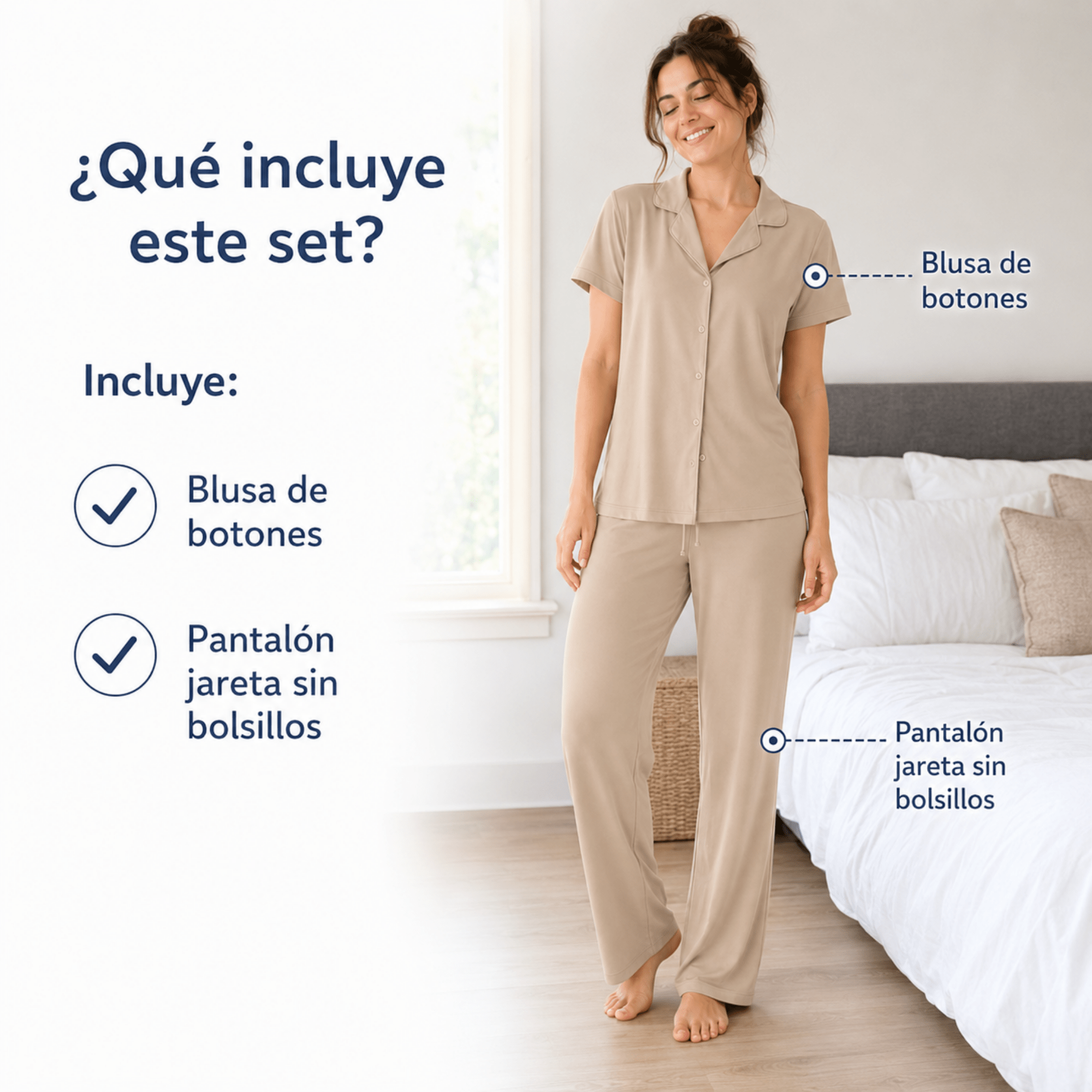 Dune - Button Set For Her - Reset Loungewear