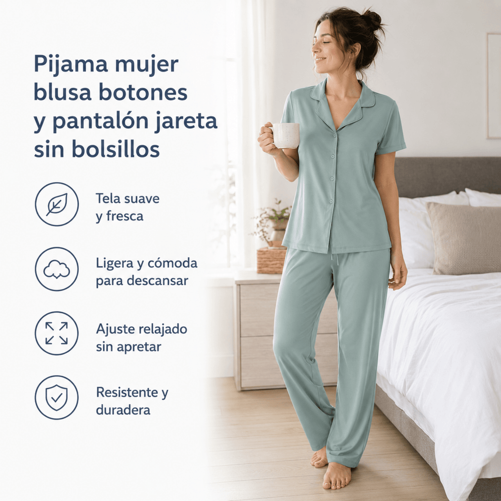 Eucalyptus - Button Set For Her - Reset Loungewear