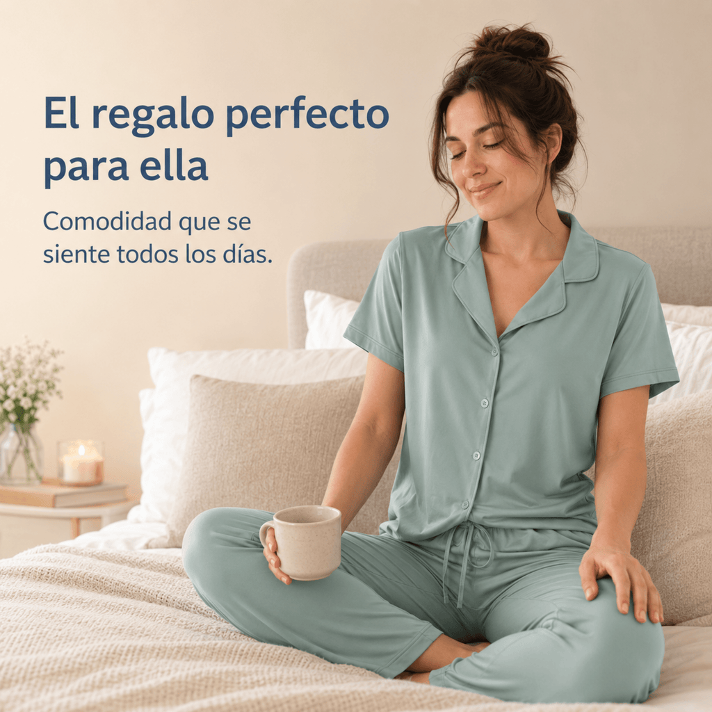 Eucalyptus - Button Set For Her - Reset Loungewear