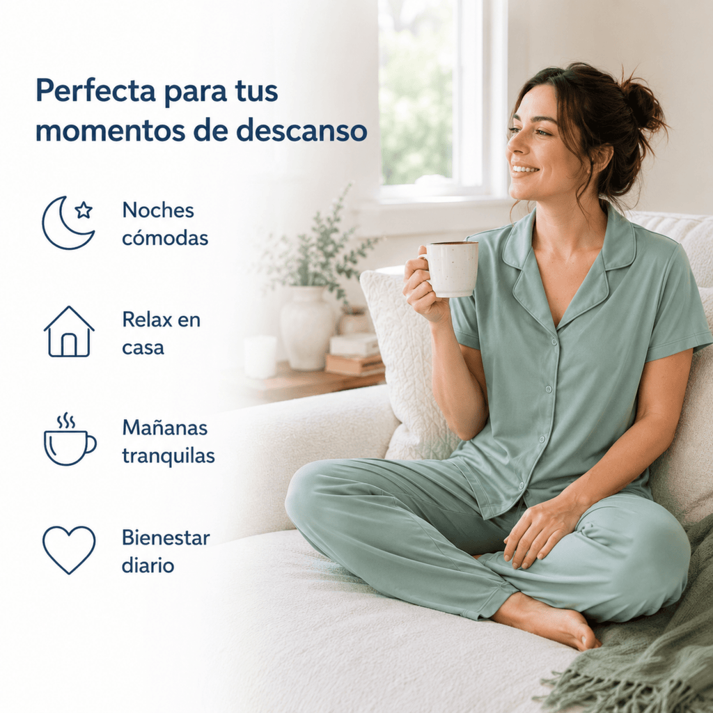 Eucalyptus - Button Set For Her - Reset Loungewear