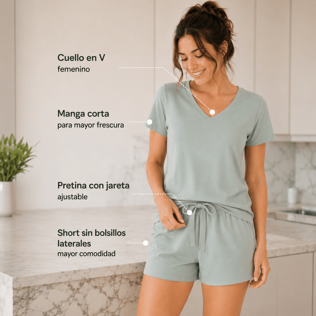 Eucalyptus Shorts For Her - Reset Loungewear