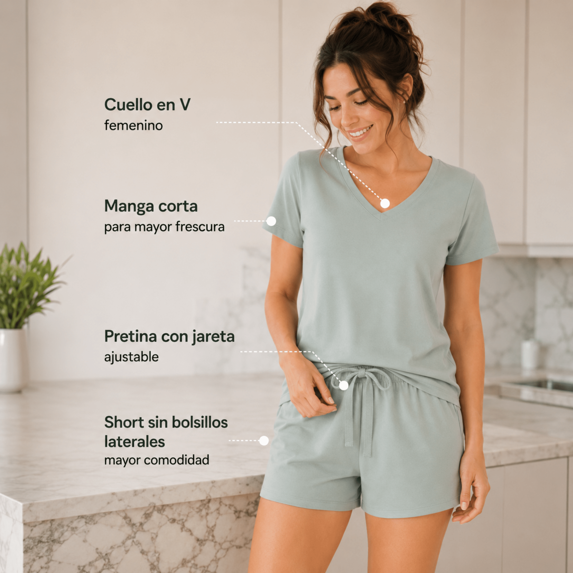 Eucalyptus Shorts For Her - Reset Loungewear