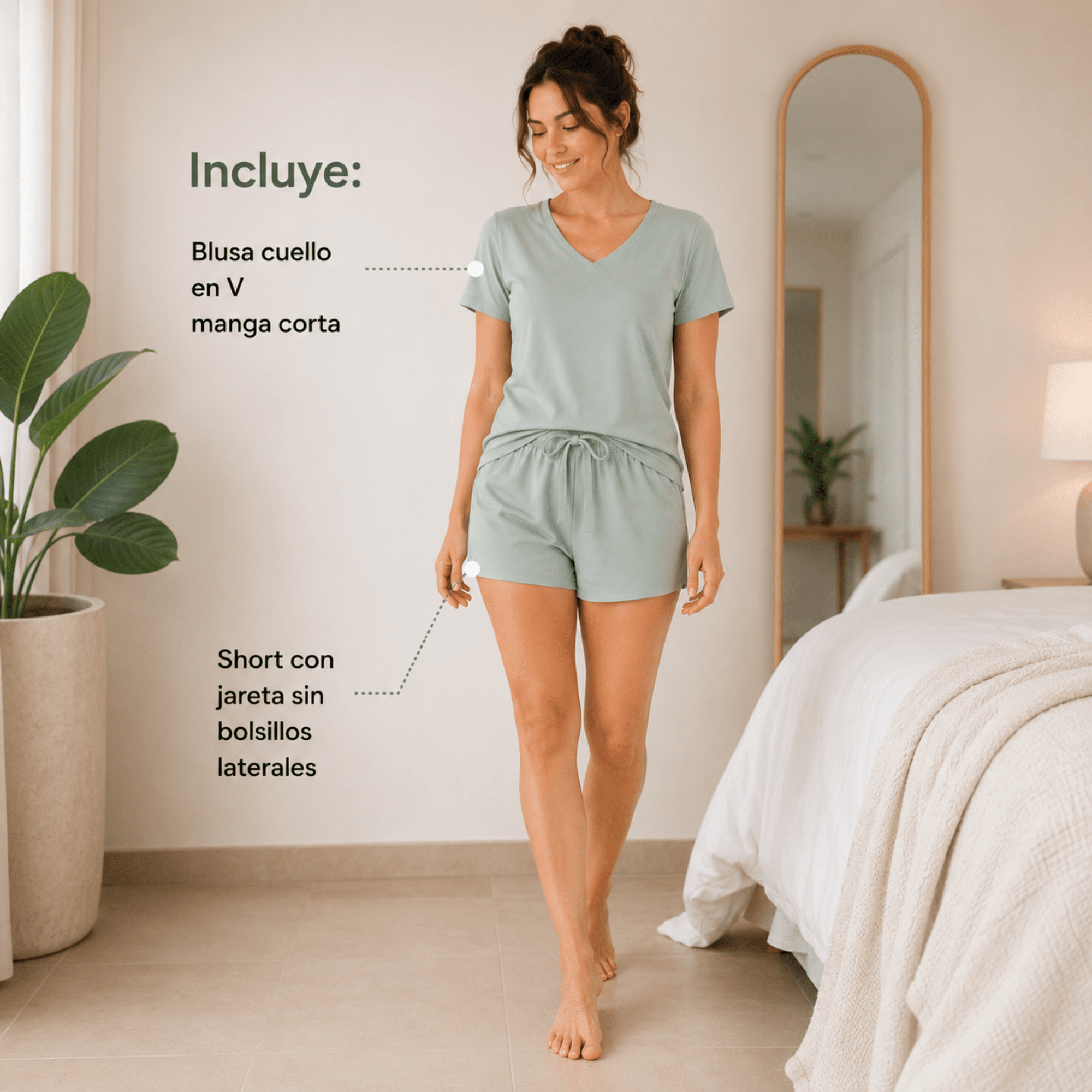 Eucalyptus Shorts For Her - Reset Loungewear