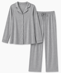 Gray Button Set For Her - Reset Loungewear
