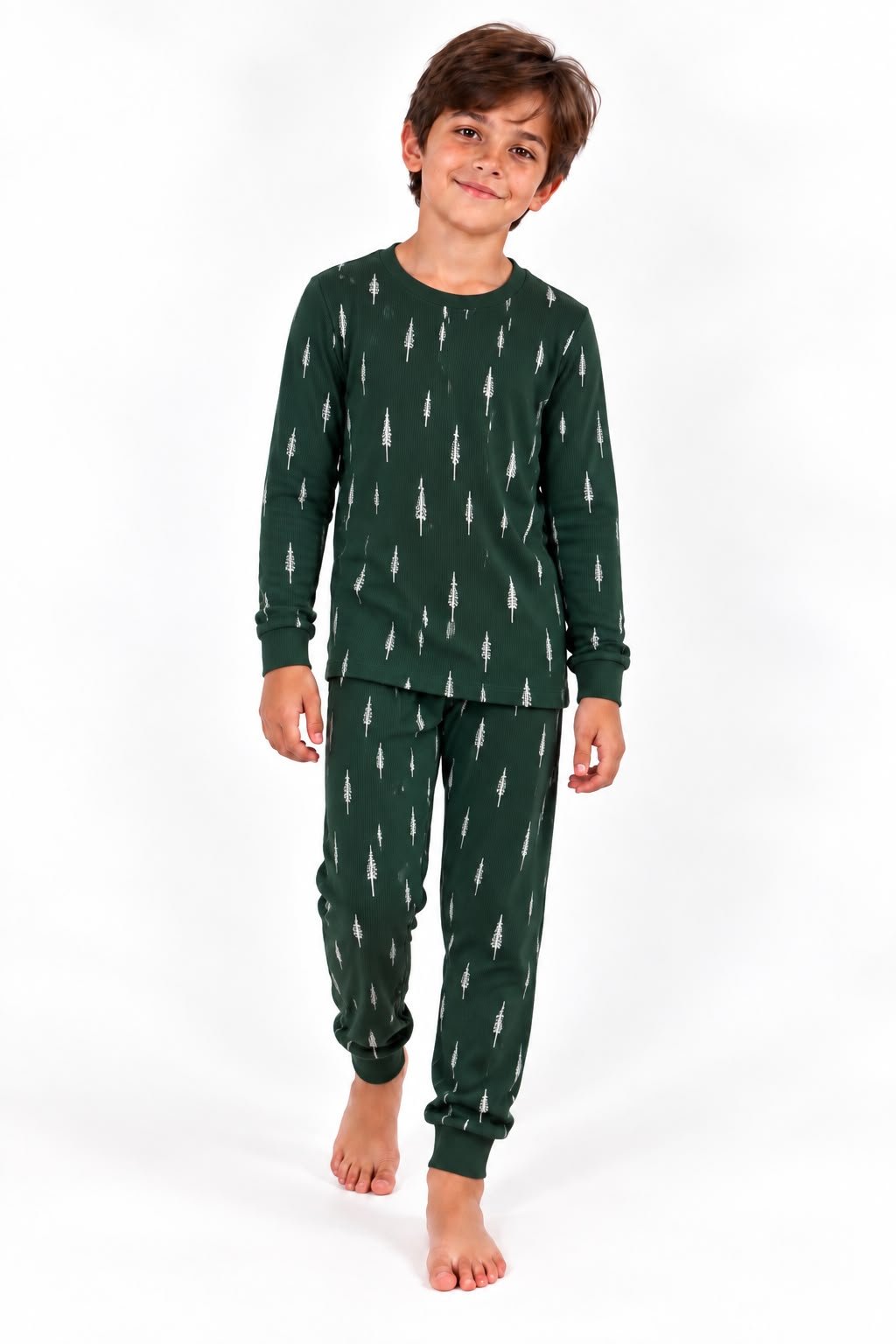 Green Feather Kids Pj XMAS - Reset Loungewear