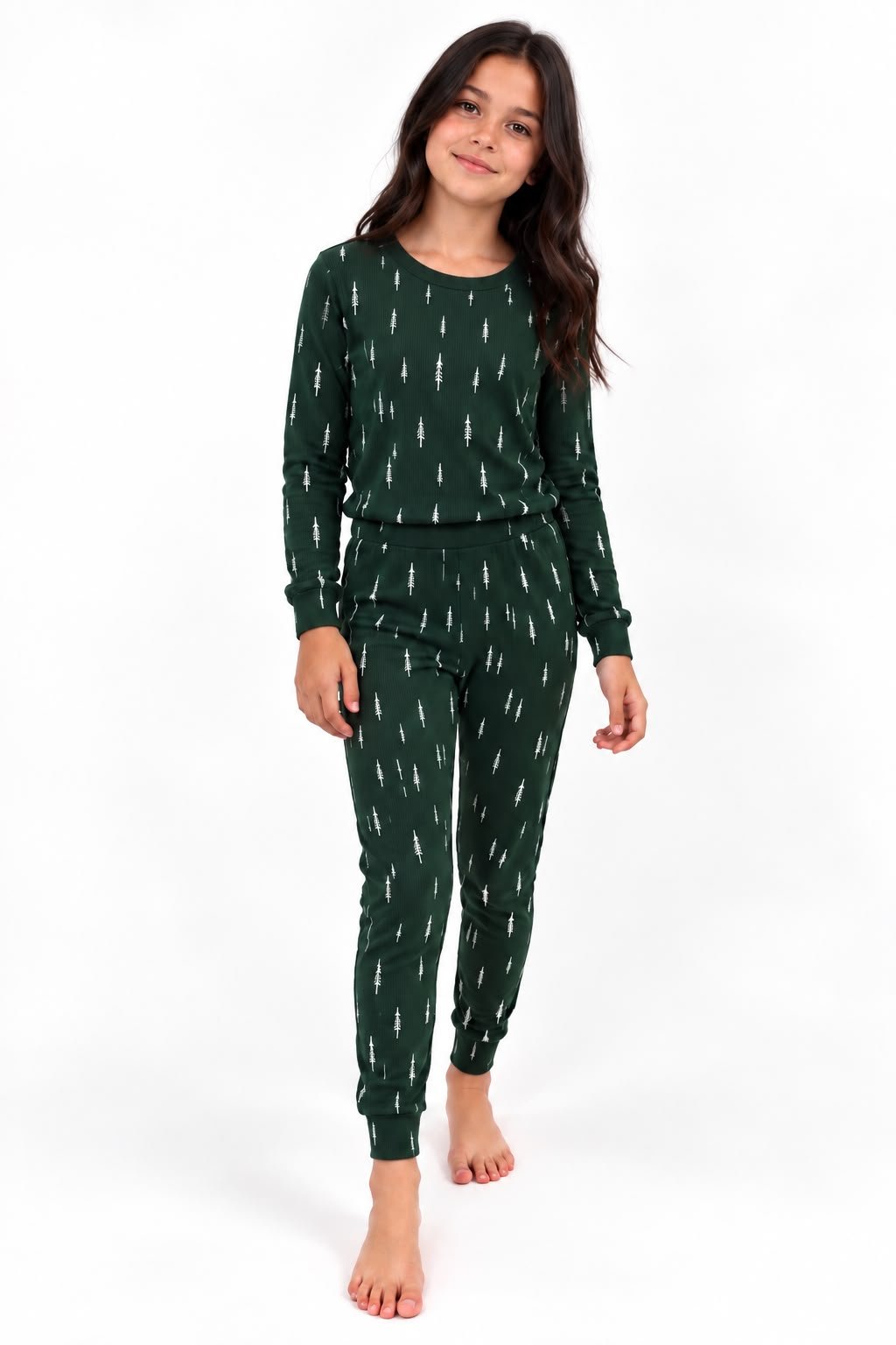 Green Feather Kids Pj XMAS - Reset Loungewear