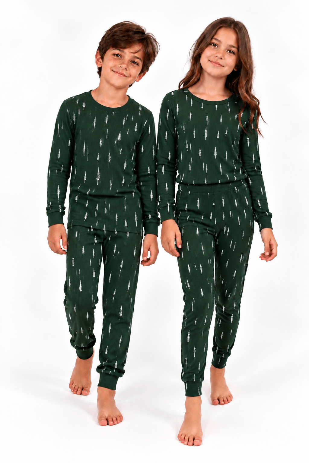 Green Feather Kids Pj XMAS - Reset Loungewear