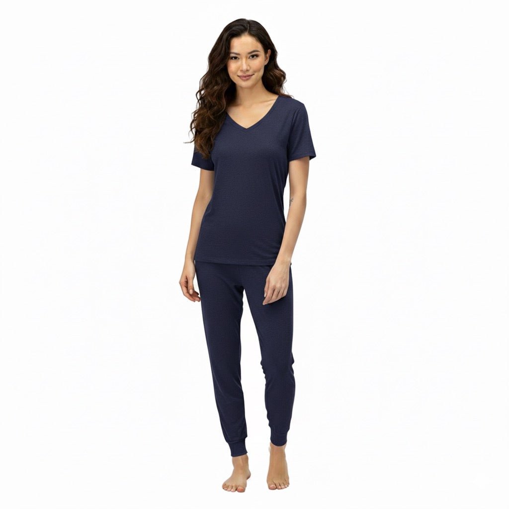 Navy Women Manga Corta - Reset Loungewear