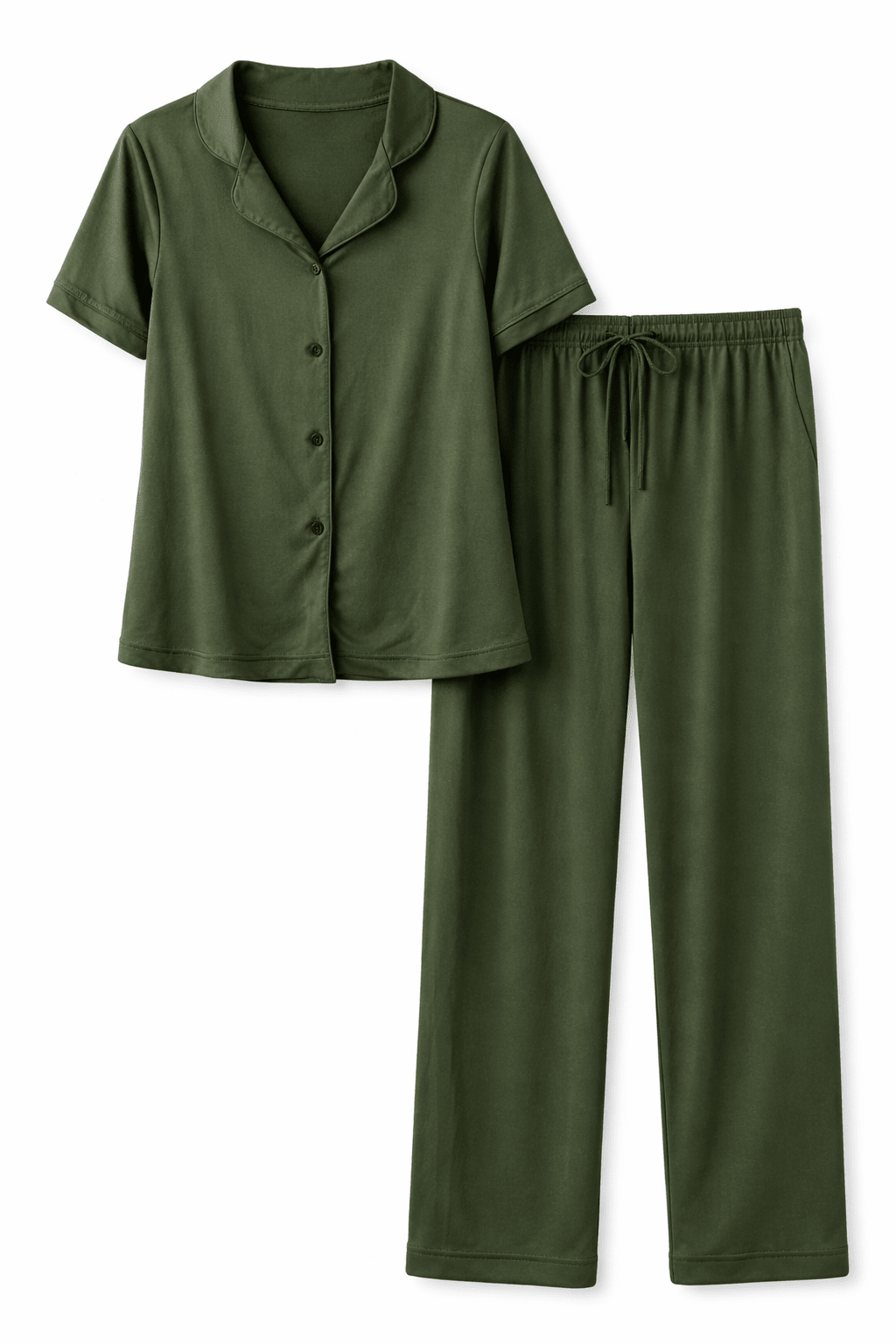 Olive - Button Set For Her - Reset Loungewear