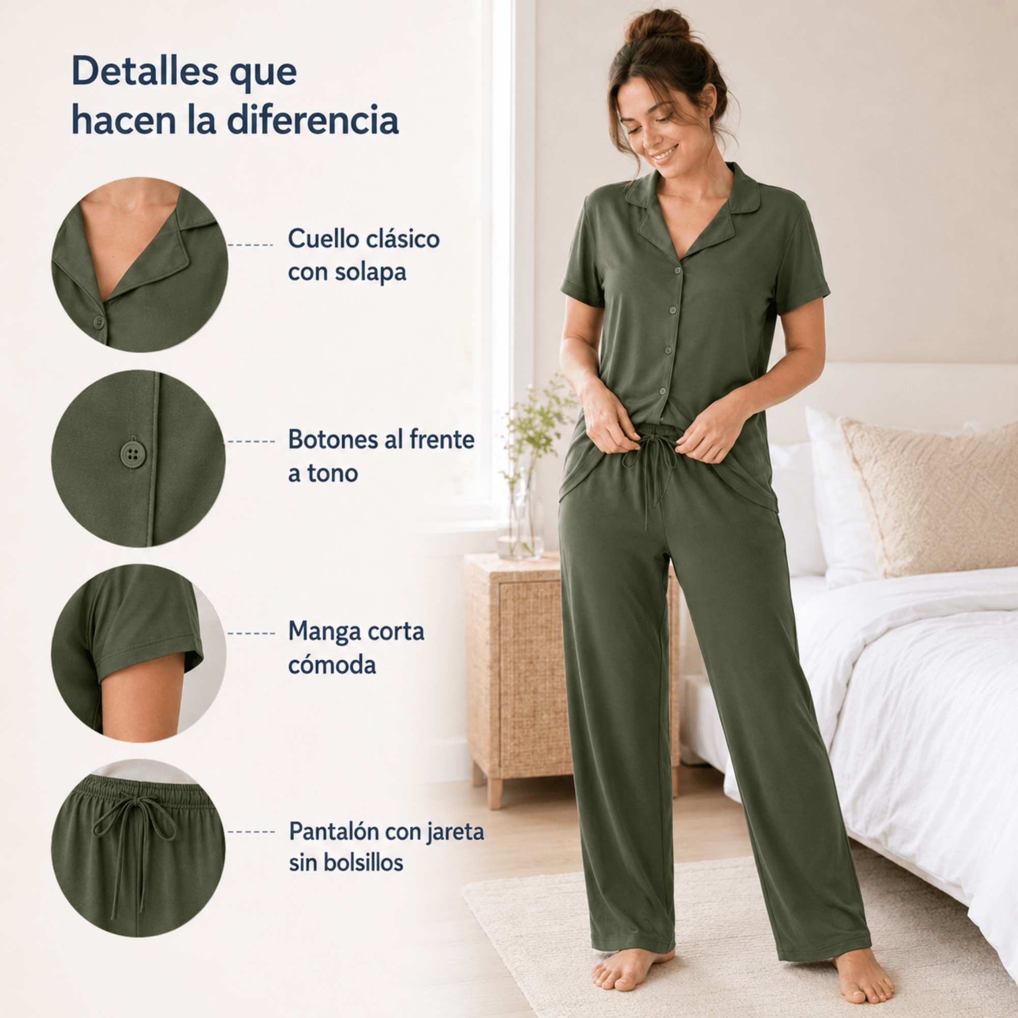 Olive-Button Set For Her - Reset Loungewear