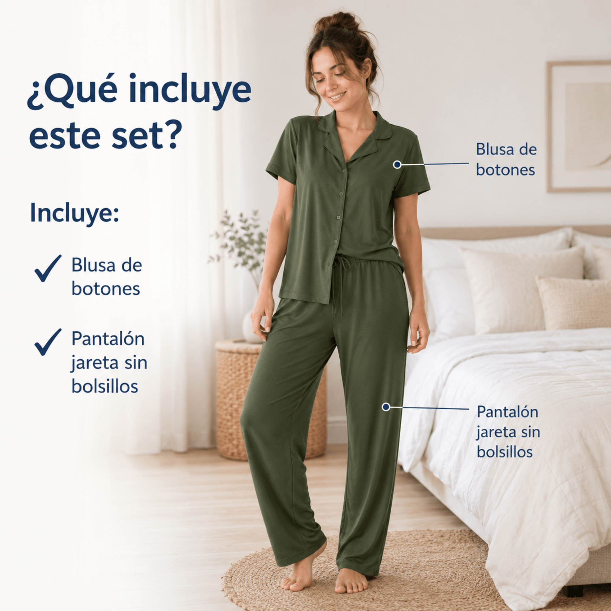 Olive-Button Set For Her - Reset Loungewear