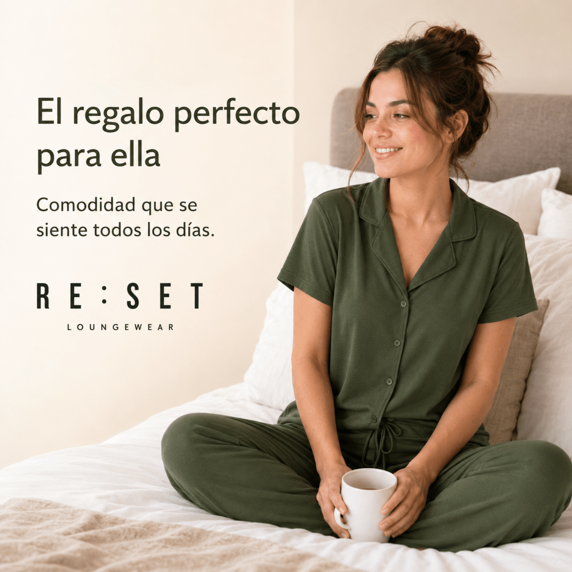 Olive-Button Set For Her - Reset Loungewear