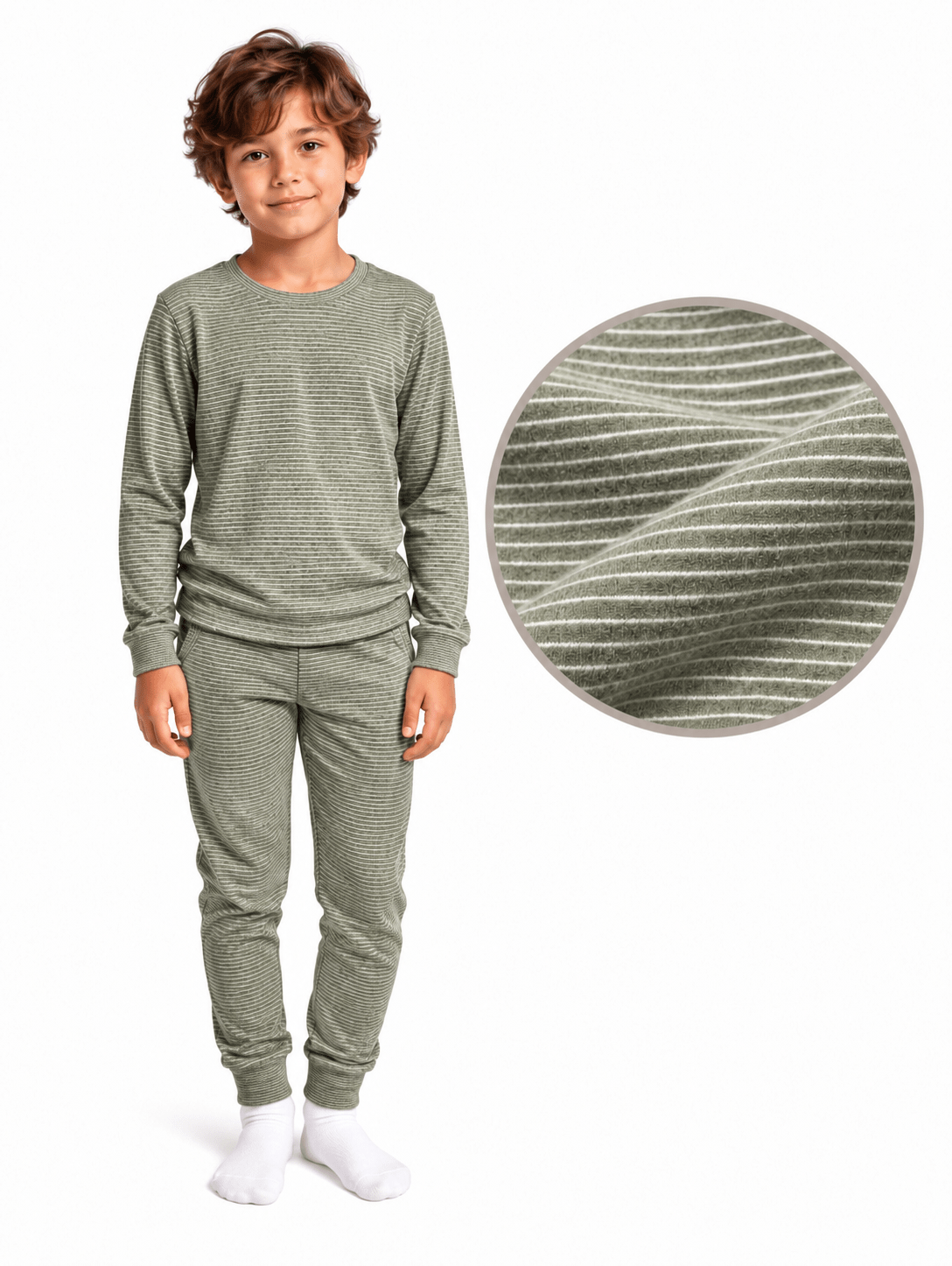 Soft Cloud Olive Boy - Reset Loungewear