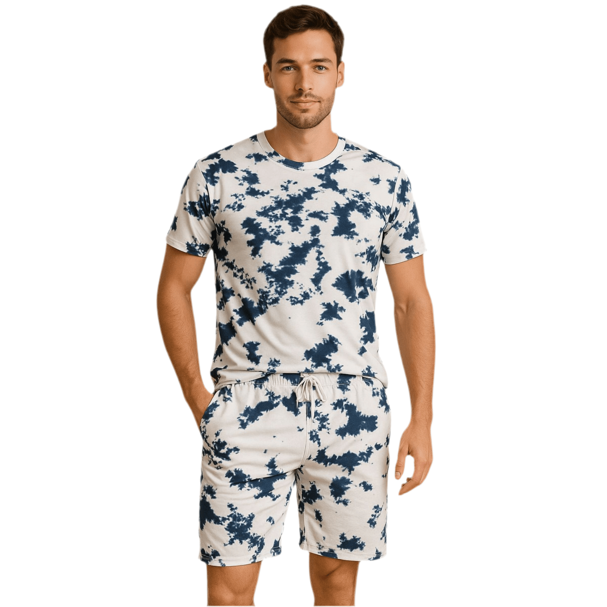 Splash Blue Men Short - Reset Loungewear