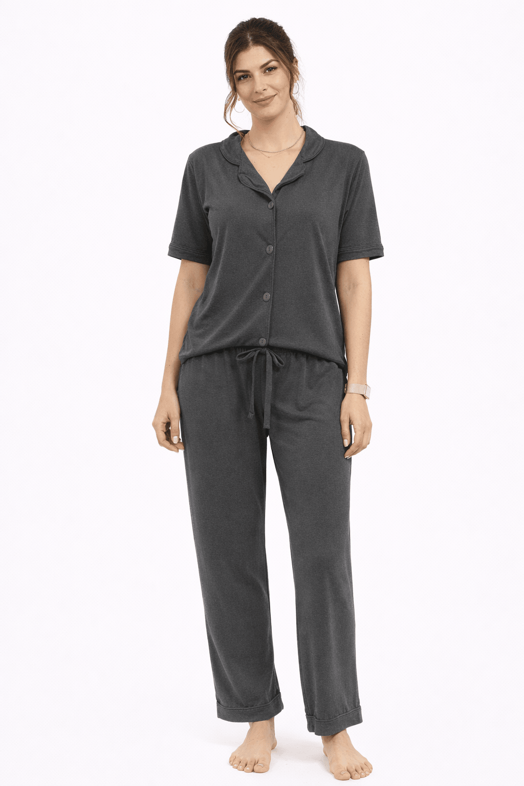 Stone - Button Set For Her - Reset Loungewear