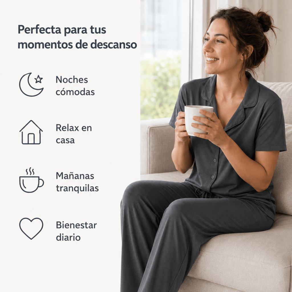 Stone - Button Set For Her - Reset Loungewear
