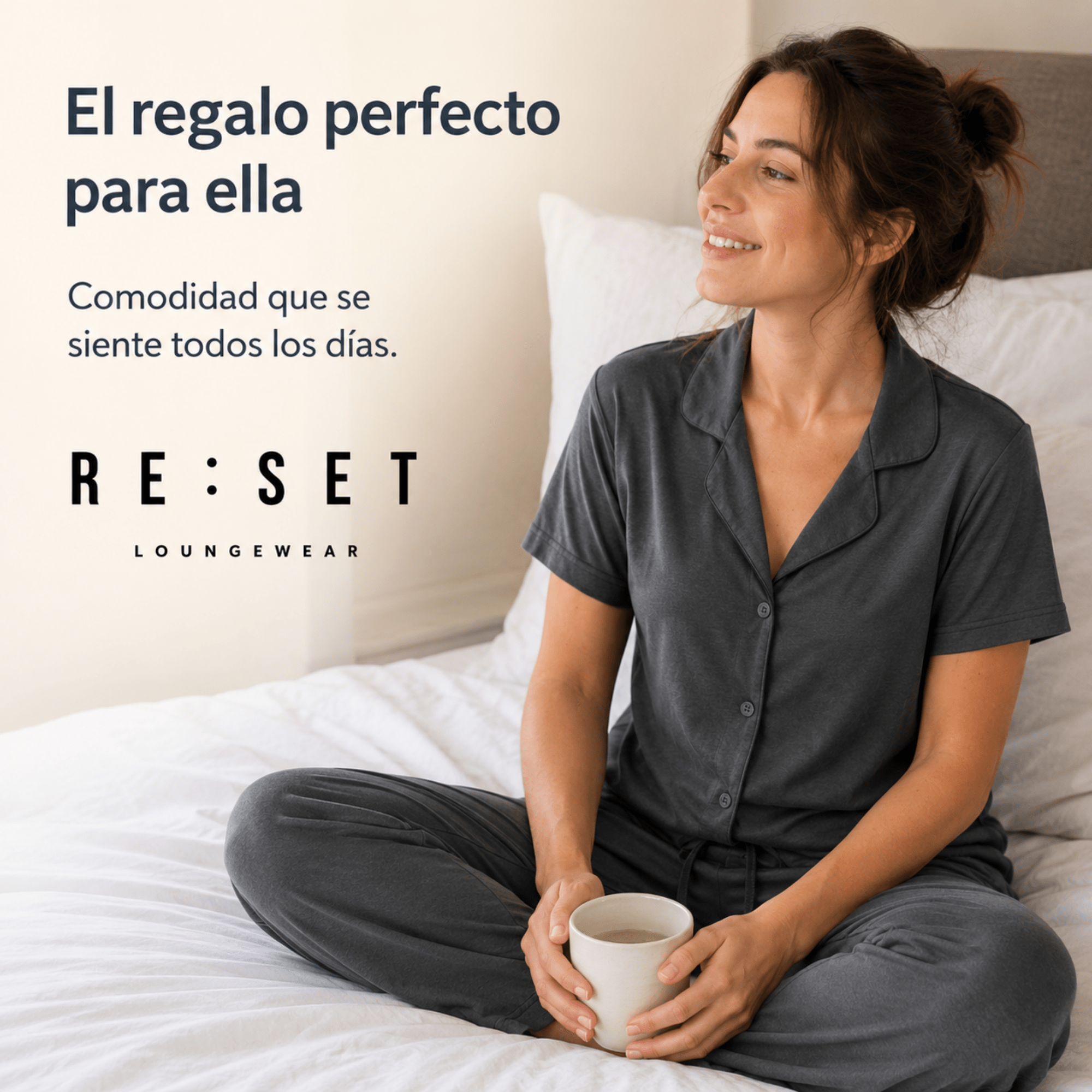 Stone - Button Set For Her - Reset Loungewear