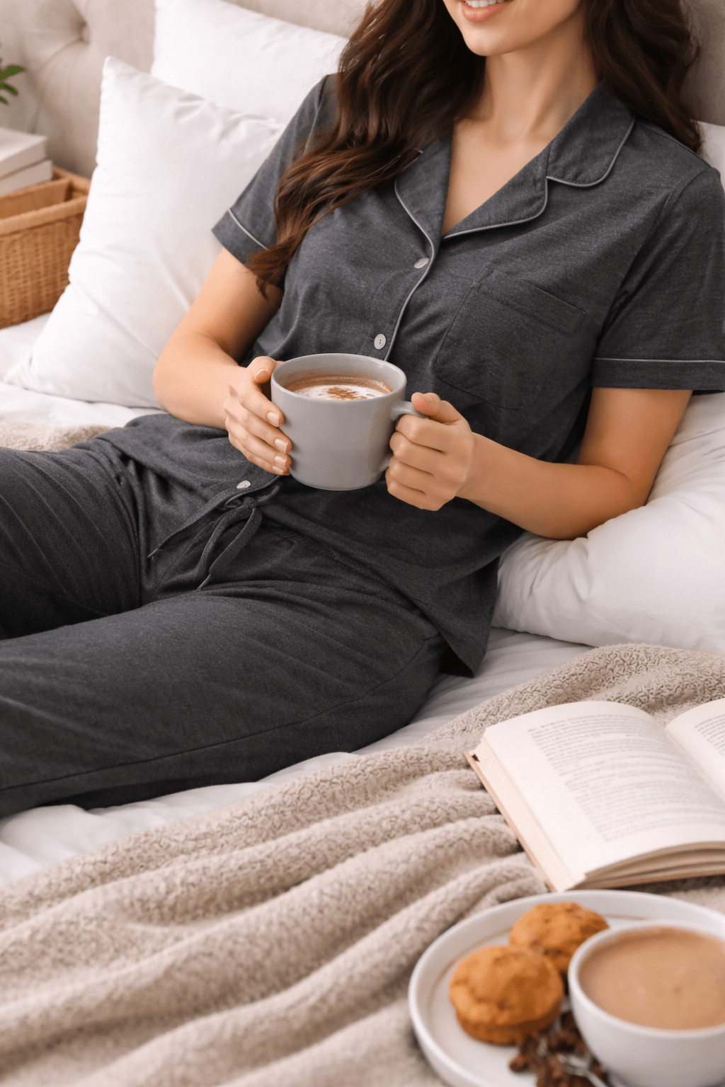 Stone - Button Set For Her - Reset Loungewear