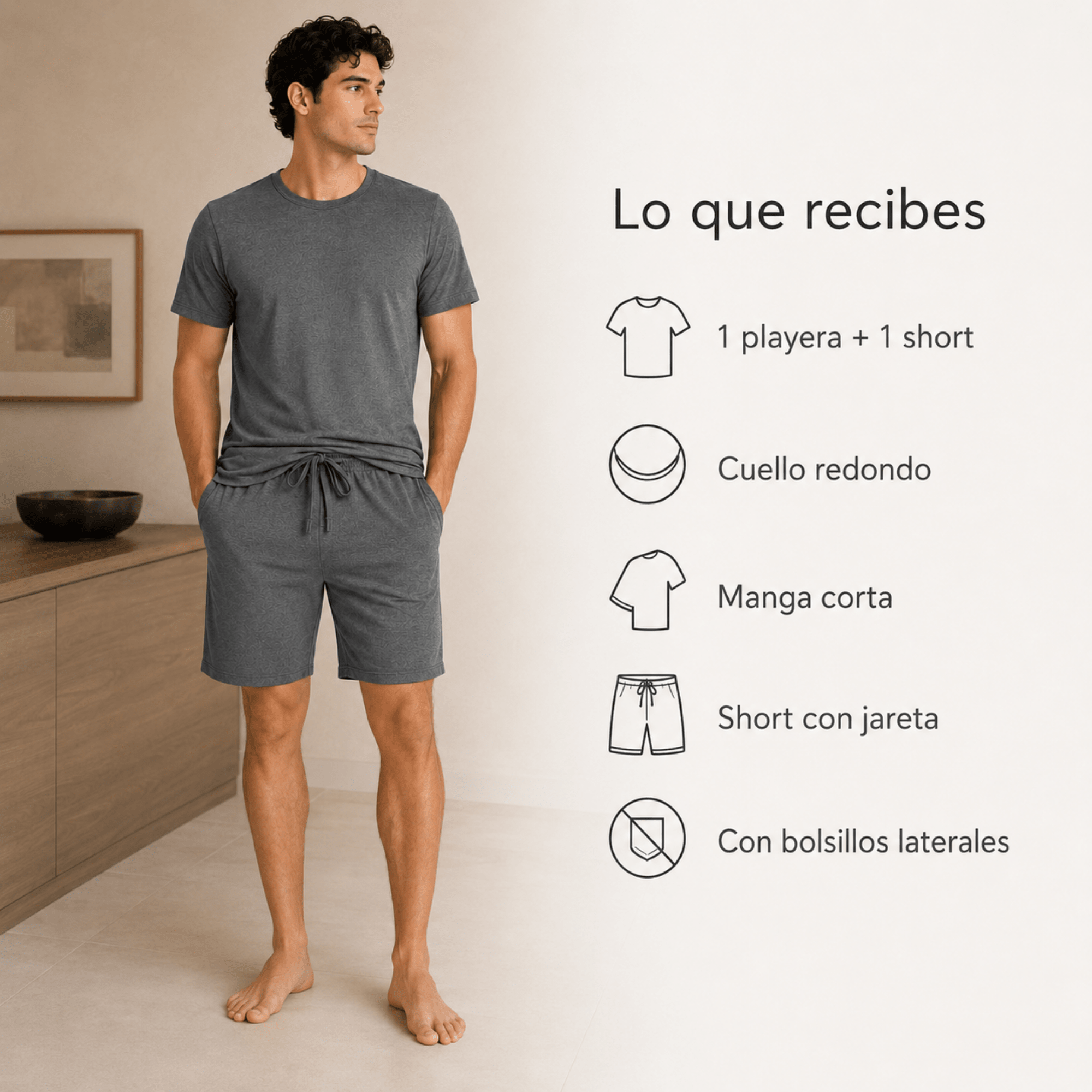 Stone - Essential Set For Him - Reset Loungewear